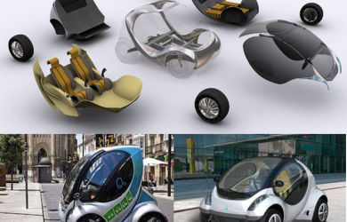 Hiriko urban electric car