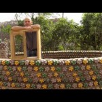 Recycled plastic bottle homes