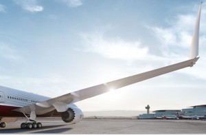 Boeing 777X folded wing