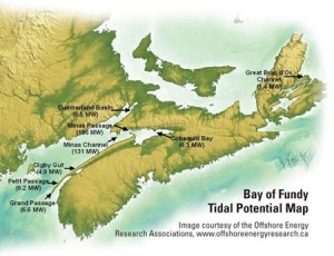 Bay of Fundy tidal potential