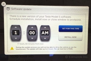 Tesla Model S firmware update
