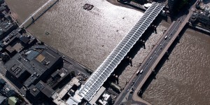 aerial image of Blackfriars Bridge London