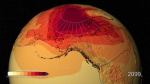 Global warming projections northern hemisphere
