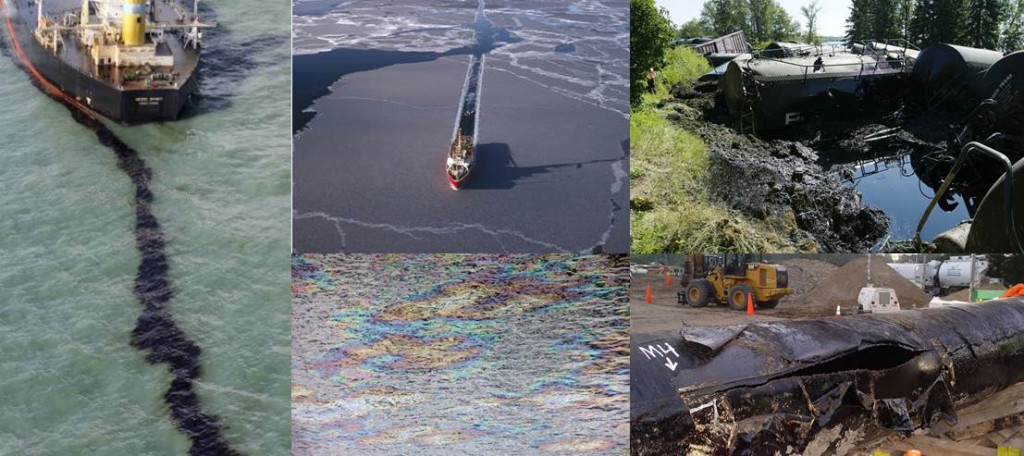 Oil spills everywhere