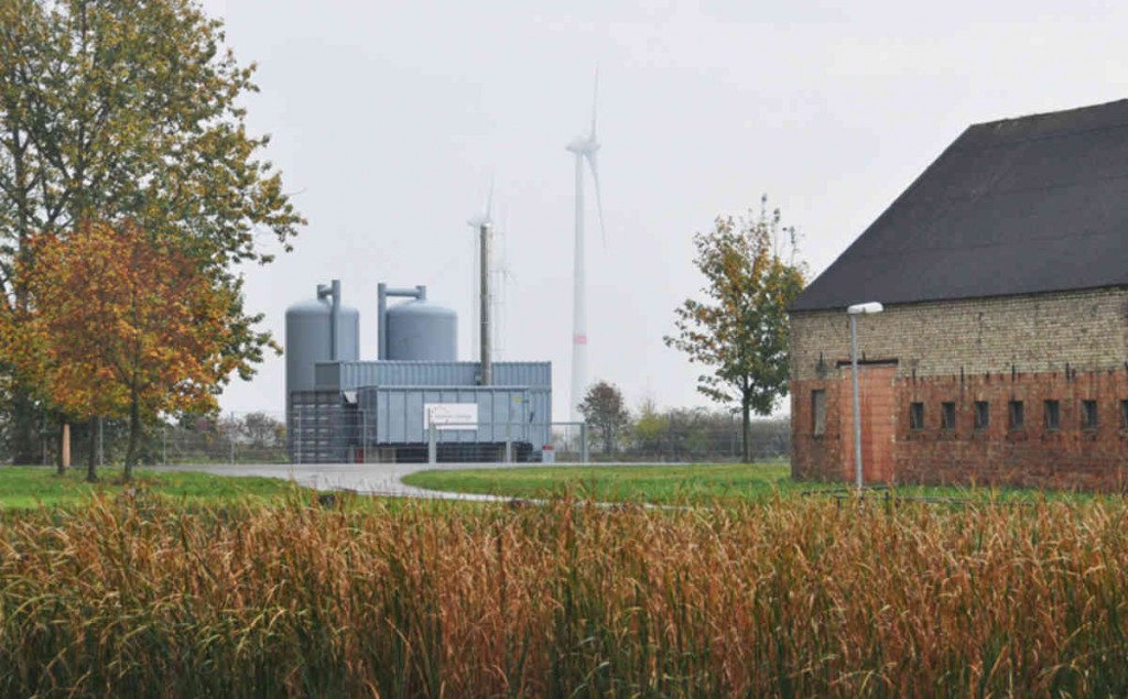 Self-sufficient village Feldheim, heat exchanger