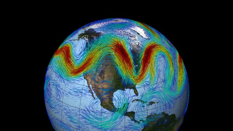 Explanation of a Wavering Jet Stream Points to Global Warming at the Poles