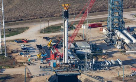 First Falcon 9 Block 5 undergoing static fire test