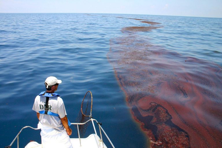 What Happens When Sunlight Falls on Oil Spills