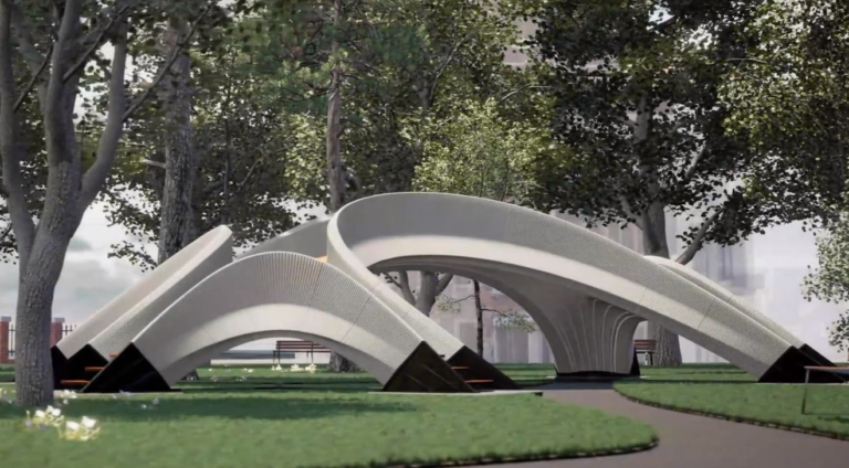 A New First: A 3D-Printed Concrete Bridge Using No Steel Reinforcements