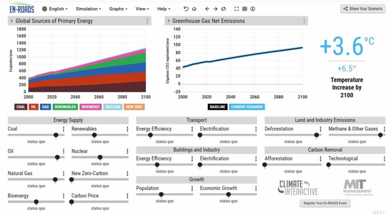 Climate Change Simulators for Governments to Use to Test Policies and See End Results – Part 1: En-ROADS