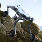 A Robot Equipped To Walk and Wheel